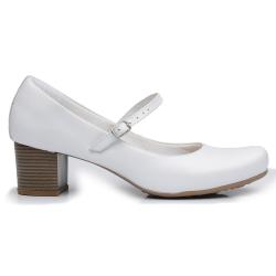 710BL-0002 - SCARPIN SALTO BLOCO BRANCO