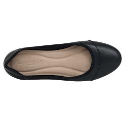 501-0001 - SAPATILHA EM COURO PRETO