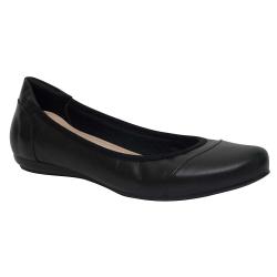 501-0001 - SAPATILHA EM COURO PRETO