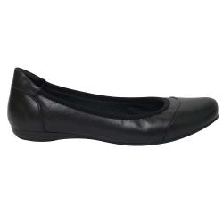 501-0001 - SAPATILHA EM COURO PRETO